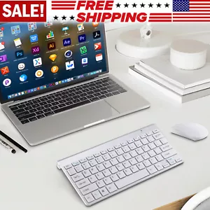MINI 2.4G Wireless Desktop Keyboard and Mouse Combo Cordless USB Receiver for PC - Picture 1 of 13