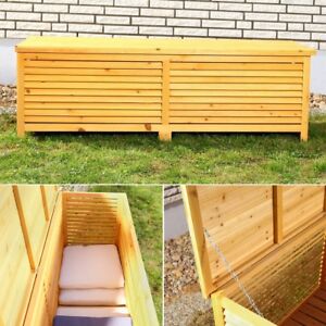 Auflagenbox Holz Kissenbox Gartenbox Gartentruhe Auflagentruhe Aufbewahrung