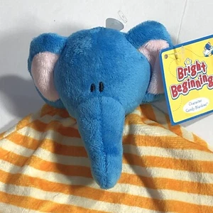 Bright Stars Plush Elephant Lovey Security Blanket Blankie New with Tag - Picture 1 of 7