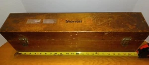 Vintage Starrett Höhenmessgerät Holz Aufbewahrungskoffer NUR 23" x 4 1/4" x 6 3/4" - Bild 1 von 11