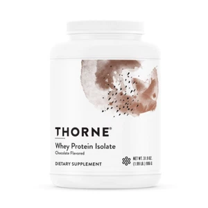 Thorne Whey Protein Isolate Chocolate Flavored Powder Dietary Supplement 29.5 oz - Picture 1 of 8