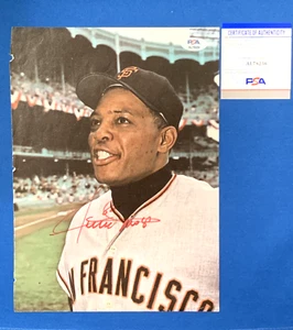 Willie Mays 8x11 Vintage Autographed Photo PSA DNA San Francisco Giants HOF - Picture 1 of 2