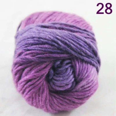 SALE NEW Chunky Colorful Hand Knitting Scores Wool Yarn Purple Plum lilac - Image 1 of 4