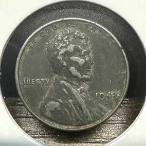 1943 P Lincoln Steel Wheat Cent Penny Circulated - Free Shipping - Picture 1 of 2