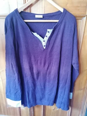 Damen Langarmshirt Pulli Canda Lila 52 54 Herbst Winter - Bild 1 von 4