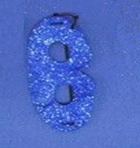 Máscara de Halloween/Mardi Gras/Carnaval de brillo azul se adapta a muñecas AG y Logan de 18 pulgadas - Imagen 1 de 2
