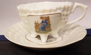 Vintage Victoria Czechoslovakia Cup & Saucer. "A Present from Letterkenny" - Picture 1 of 7