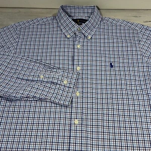 Polo Ralph Lauren Classic Fit Performance Hemd Herren Gr. L Langarm kariert kariert - Bild 1 von 10