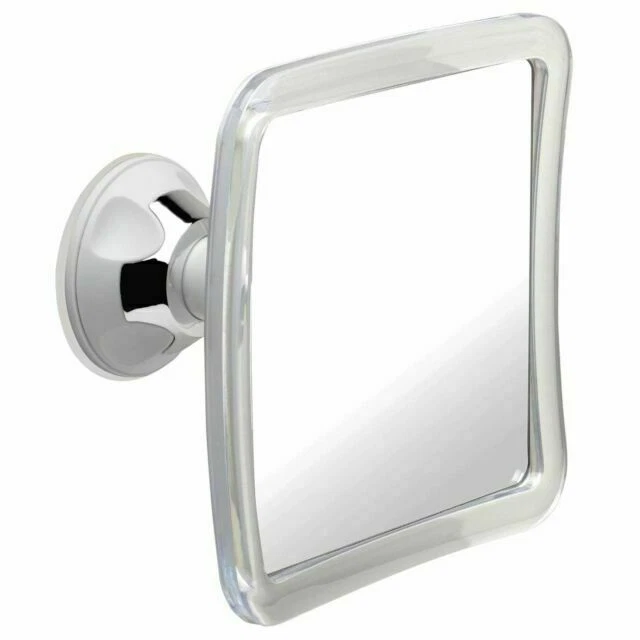 Mirrorvana Fogless Shower Mirror with Lock Suction-Cup, 16x16cm (MVSF63A1X)
