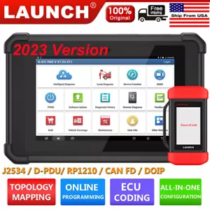 LAUNCH X431 PAD V Free J2534 Programming CAN/CAFD/DoIP/HD Car Diagnostic Scanner - Picture 1 of 15