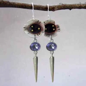 925 Silver Cherry Pink Flower Zircon Earrings Stud Wedding Women Jewellery - Picture 1 of 3