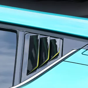 para Toyota C-HR 2016-2022 Negro Brillante Ventana Lateral Persiana Cubierta - Imagen 1 de 8