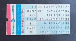 Biglietto concerto vintage 1980 Grateful Dead Stub 15/05/80 Vai al Nassau Coliseum NY. - Foto 1 di 2