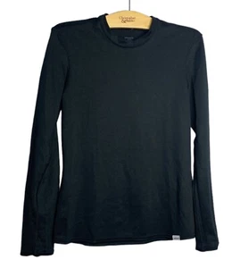 Medium M 4 6 8 Patagonia Capilene 2 Long Sleeve Light weight Base Layer Black - Picture 1 of 12