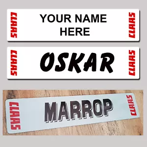 CLAAS Tractor Combine PLACAS DE IDENTIFICACIÓN Letrero Camión Personalizado ÚNICO - MTP - Imagen 1 de 10
