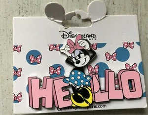 PIN'S PIN DISNEY DISNEYLAND PARIS DLP MICKEY  MINNIE HELLO ABM - Bild 1 von 1