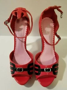 Scarpe Leg Avenue Ellie Red Devilish Devil SLA517 adulto taglia 6 costume tacco 5" - Foto 1 di 10