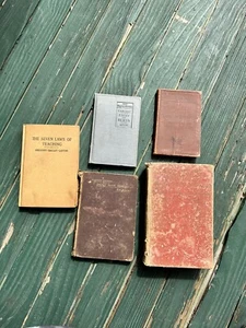 Seven Laws Of Teaching American Literature Lot Of 5 School Books Vintage - Foto 1 di 12