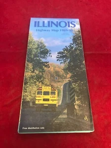 Illinois Highway Map 1989-1990 - Picture 1 of 2
