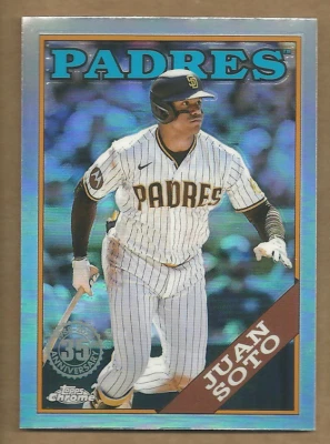 Juan Soto 2023 Topps Chrome Update Anniversary #88CU-3 San Diego Padres Yankees - Image 1 of 2