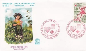 FRANCIA 1975 FDC CROCE YT ROSSO 1860 - Picture 1 of 1