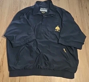 Zero Restriction Jacket Mens XL Black Pullover Short Sleeve Gore Tex Golf Coat - Picture 1 of 5
