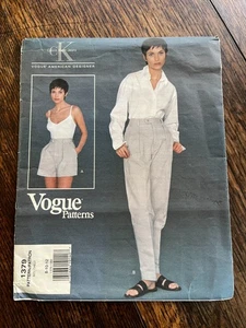 Vogue Pattern 1379 -  American Designer Calvin Klein; pants & shorts - Picture 1 of 3