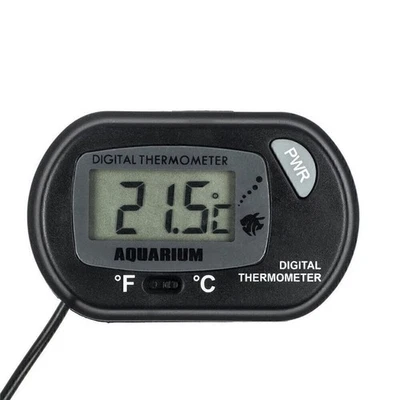 LCD Digital Aquarium Thermometer Fish Tank Water  Terrarium Temperature Gauge - Image 1 of 4