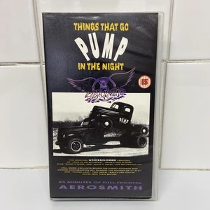 Vintage Aerosmith Things That Go Pump in the Night VHS Video Movie 45 Music 1990 - Bild 1 von 5
