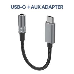 USB-C auf zu 3,5mm Klinke AUX Audio Adapter Kopfhörer HiFi Sound Samsung Apple - Bild 1 von 6