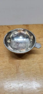 Plato vintage plateado Quaich? ¿Azúcar Bowl? Marcas faltan mango ver fotos - Imagen 1 de 14