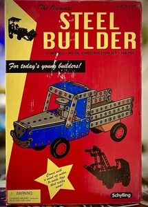 Schylling Steel Erector Builder Construction Set 16 Models 100% Complete + Box - Picture 1 of 3
