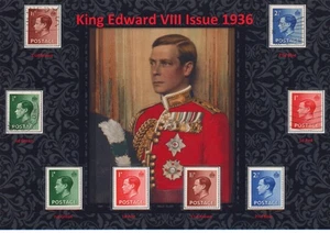 KEVIII KING EDWARD VIII BEAUTIFUL DISPLAY OF 1936 ISSUE. MINT MNH & VFU-GU #01 - Picture 1 of 2
