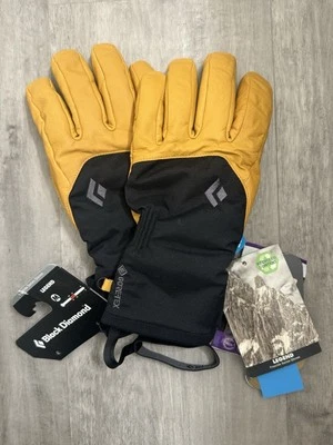 Guantes BLACK DIAMOND Legend Goretex MED cera de abejas/negros nuevos con etiquetas Foto 1 de 4