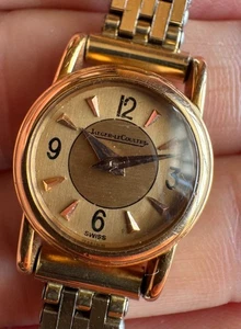 1940's-1950's Vintage Beautiful 18K ROSE GOLD Jaeger LeCoultre Ladies Watch - Picture 1 of 9