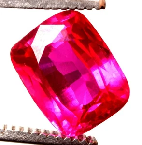 15.45 Cts. Natural Mogok Rich Pink Sapphire Cushion Shape Certified Gemstone - Foto 1 di 4