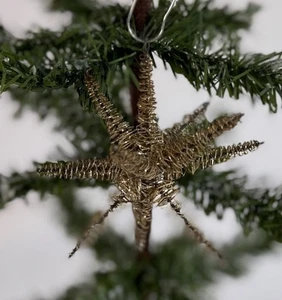 753/25 1x alter Christbaumschmuck Weihnachtsschmuck Tinselstern Tinsel Stern - Bild 1 von 3