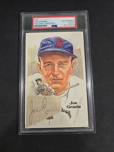Joe Cronin PSA DNA Coa Signed Vintage Perez Steele Cut Autograph - Picture 1 of 2