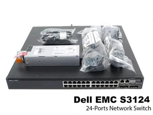 New Dell EMC Networking S3124 24x 1GbE RJ45 2x SFP+ Switch with Rail Kit MTX2F - Picture 1 of 15