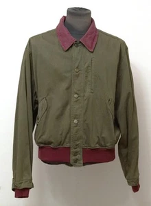 Vintage Moschino Jeans Caqui Algodón Bomber Chaqueta Talla 54 - Imagen 1 de 5