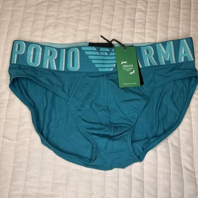 Calzoncillos para hombre Emporio Armani verde azulado L nuevos con etiquetas Foto 1 de 4