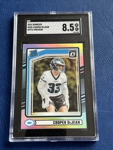 Donruss Optic Preview Cooper DeJean 2024 clasificación novato plata Prizm SGC 8,5 - Imagen 1 de 3