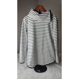 T by Talbots Striped Cowl Neck Pullover Top, Women's P - Picture 1 of 6