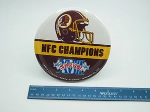 Washington Redskins 1984 NFC Champions Super Bowl XVIII Large Button  - Bild 1 von 3