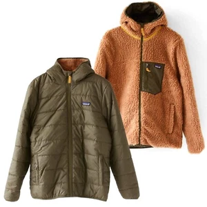 Patagonia Niños Niños - Reversible Ready Freddy Chaqueta con Capucha - Verde Lavabo - Imagen 1 de 2