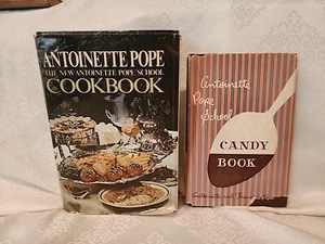 The New Antoinette Pope School Cookbook 1973 1st Ed. + Candy Book Both SIGNED - Picture 1 of 16