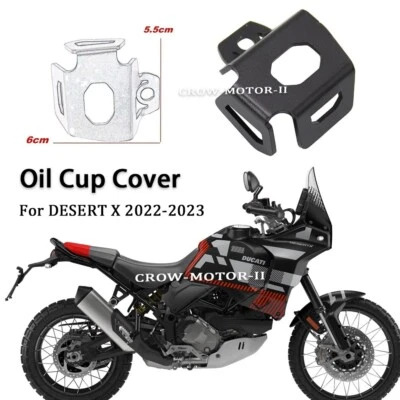 Cubierta protectora de taza de aceite de freno de aluminio accesorios para DUCATI DESERT X 2022-2023 Foto 1 de 4