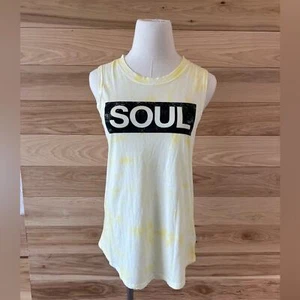NWT Soul Cycle Rainbow Soul Tiedye Tank, Yellow, MEDIUM - Picture 1 of 7