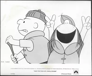 Peanuts Race for Your Life Charlie Brown foto promozionale film originale anni 70 - Foto 1 di 2