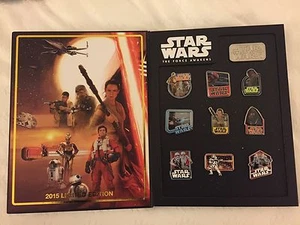 Star Wars The Force Awakens 10 Pins Set LE 2000 BB-8 Rey Kylo Ren Finn Poe R2D2 - Picture 1 of 5